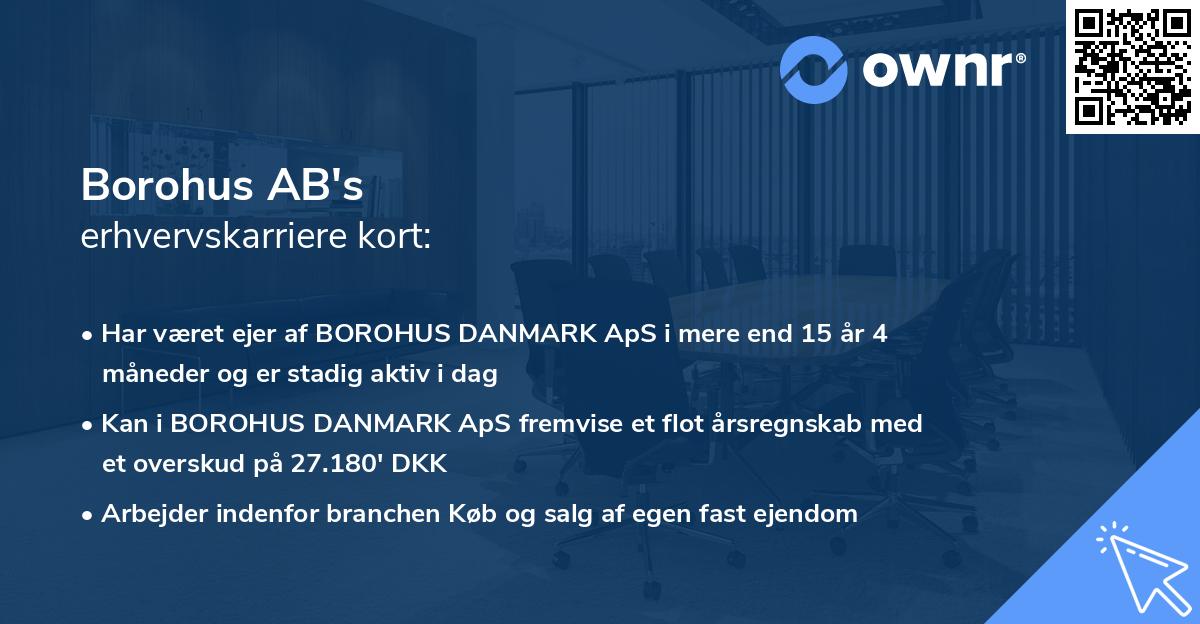 Borohus AB's erhvervskarriere kort