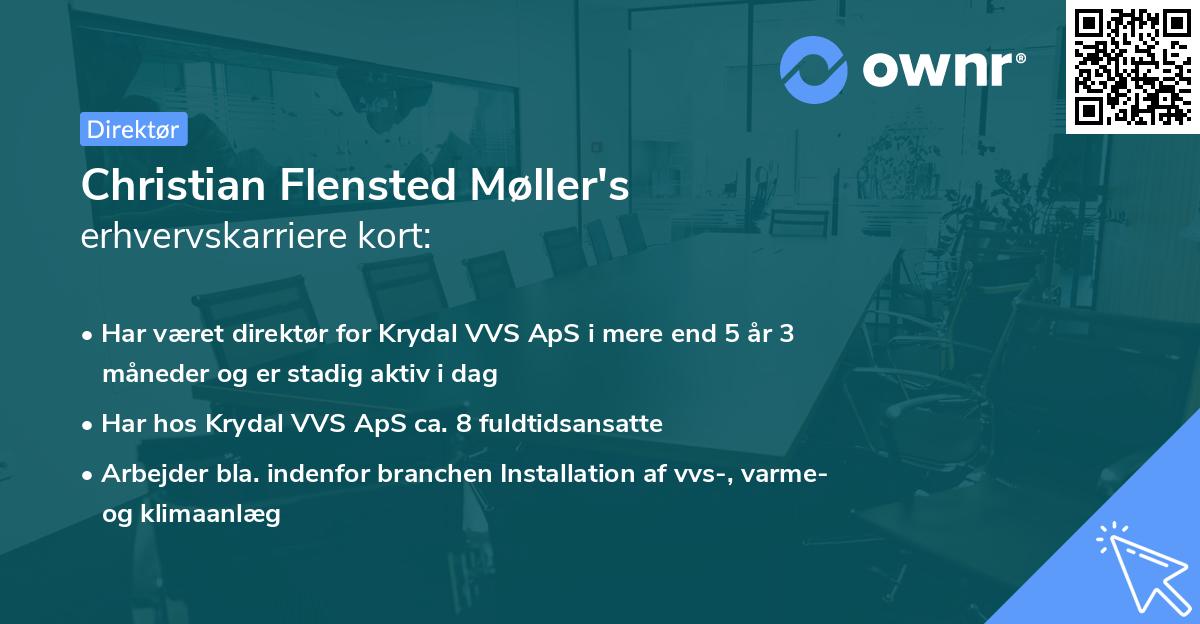 Christian Flensted Møller's erhvervskarriere kort