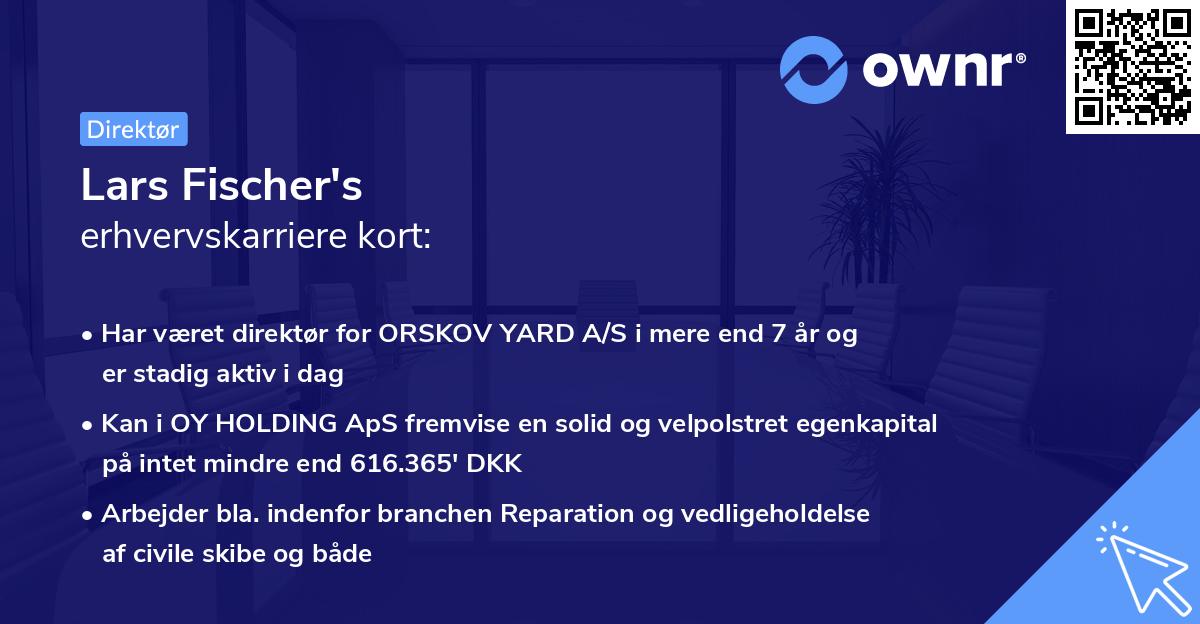 Lars Fischer's erhvervskarriere kort