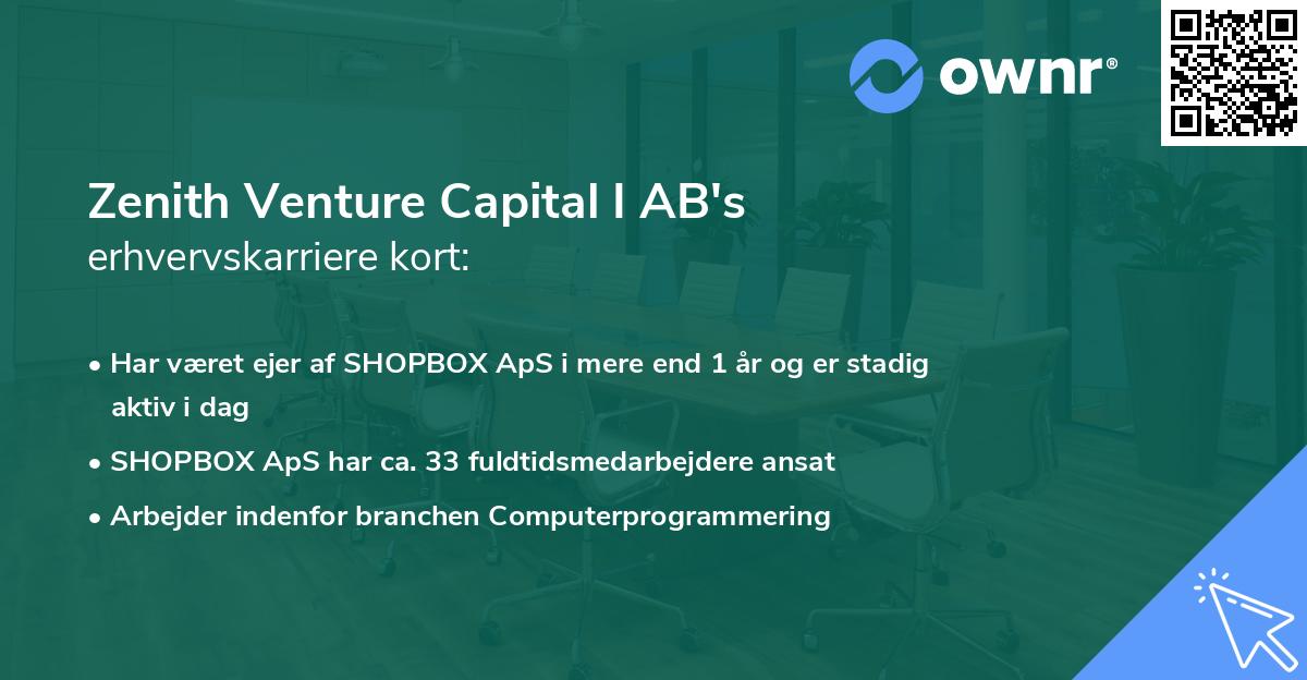 Zenith Venture Capital I AB's erhvervskarriere kort