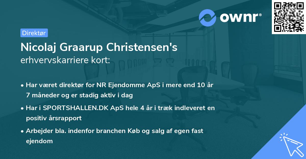 Nicolaj Graarup Christensen's erhvervskarriere kort