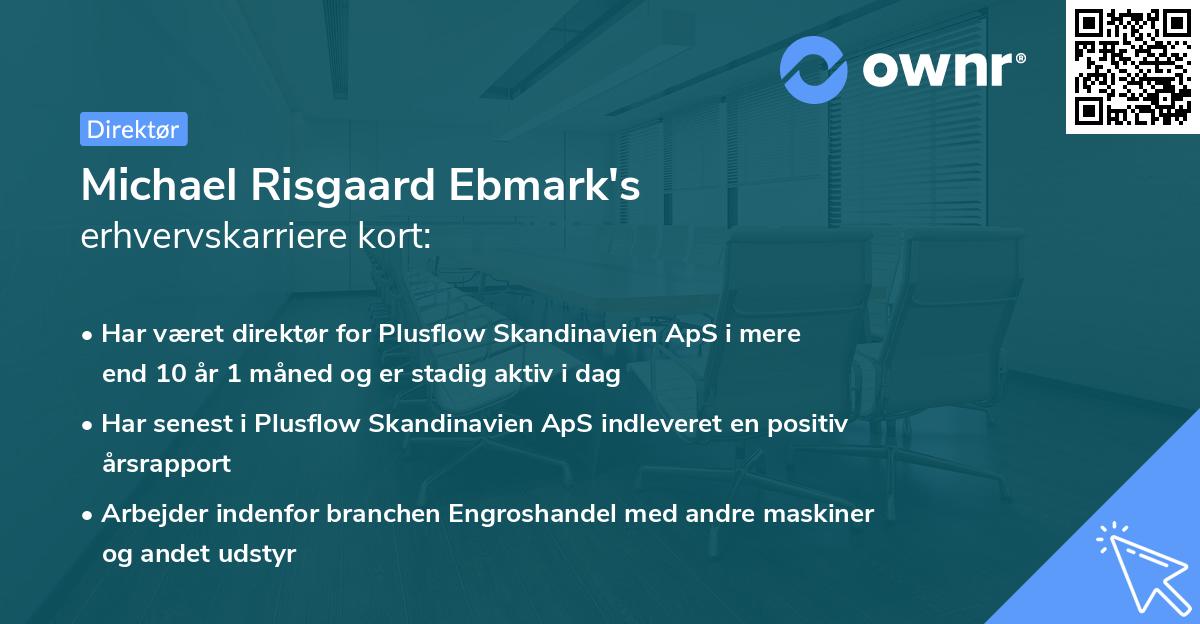 Michael Risgaard Ebmark's erhvervskarriere kort