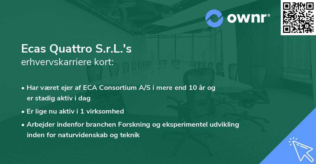 Ecas Quattro S.r.L.'s erhvervskarriere kort