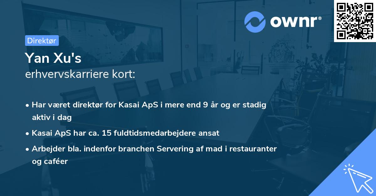 Yan Xu's erhvervskarriere kort