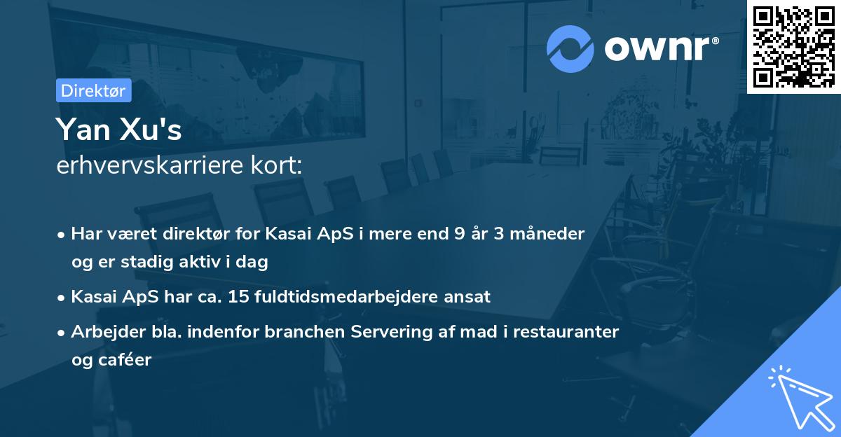 Yan Xu's erhvervskarriere kort