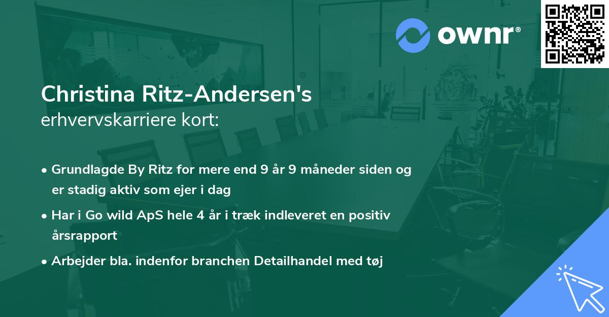 Christina Ritz-Andersen's erhvervskarriere kort