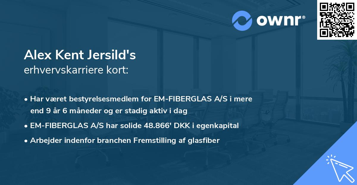 Alex Kent Jersild's erhvervskarriere kort