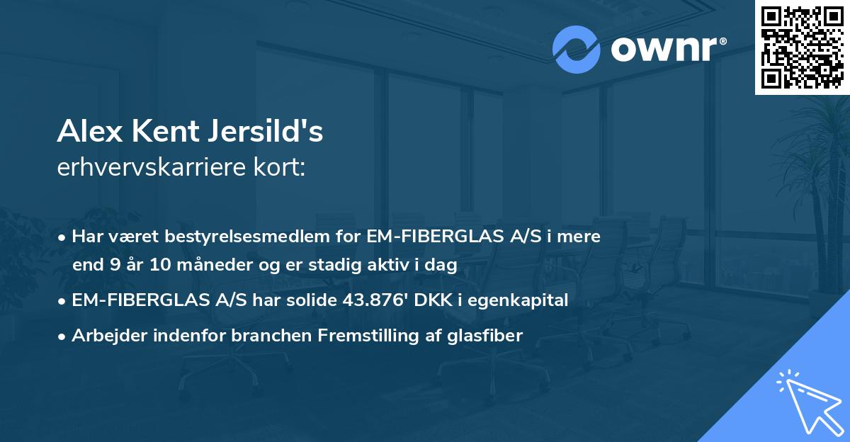 Alex Kent Jersild's erhvervskarriere kort