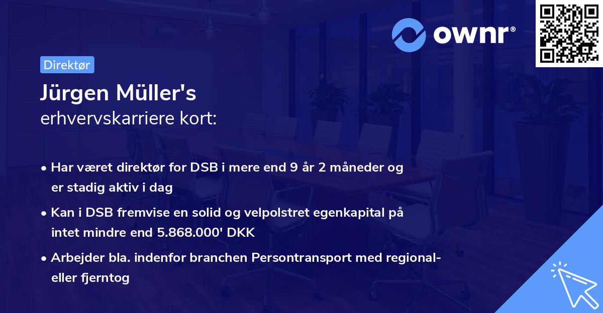 Jürgen Müller's erhvervskarriere kort