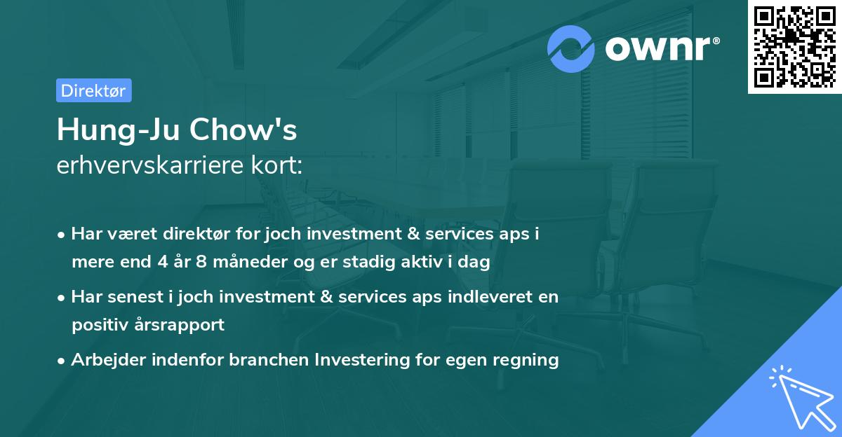 Hung-Ju Chow's erhvervskarriere kort