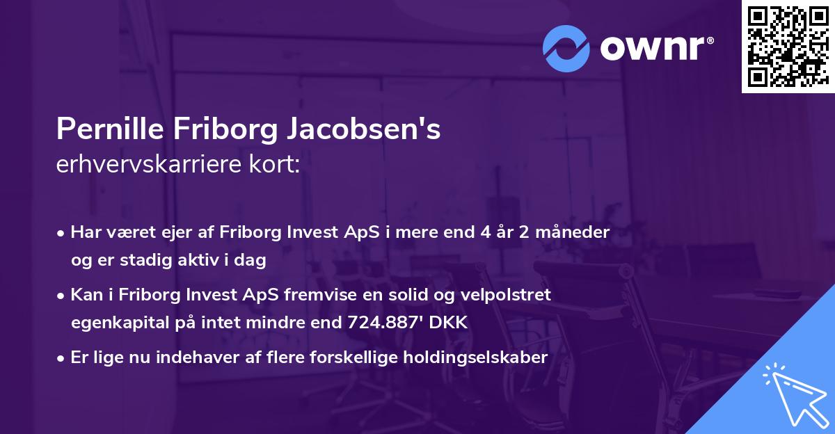 Pernille Friborg Jacobsen's erhvervskarriere kort