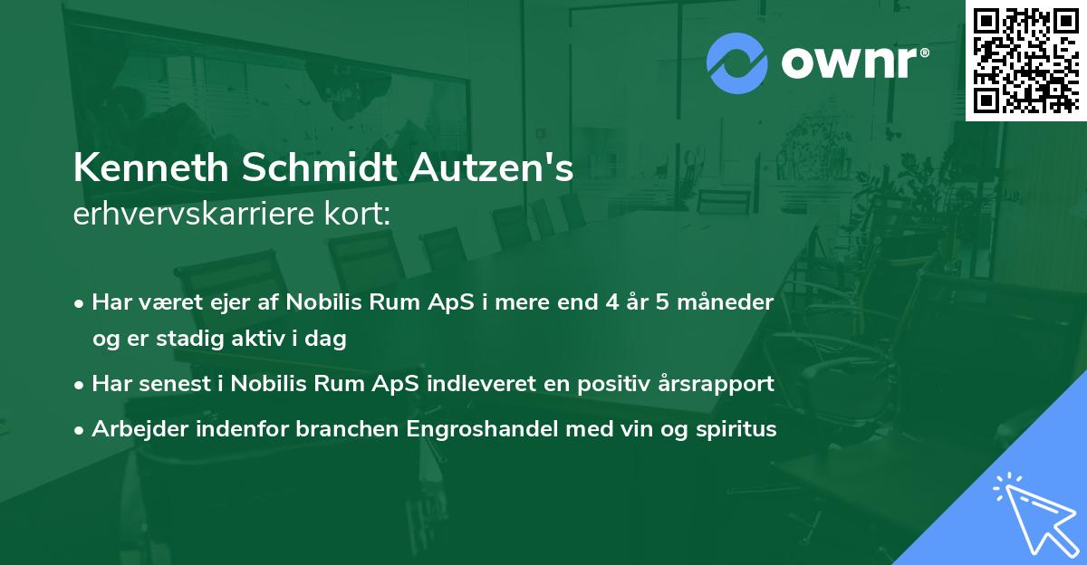 Kenneth Schmidt Autzen's erhvervskarriere kort