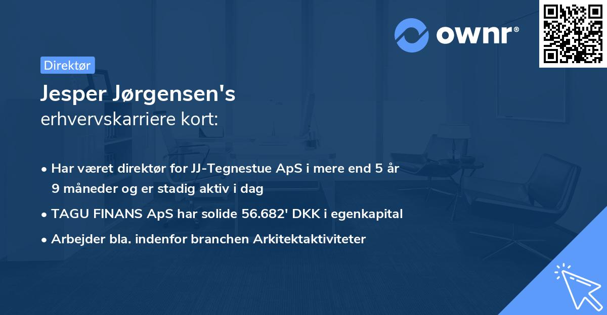 Jesper Jørgensen's erhvervskarriere kort