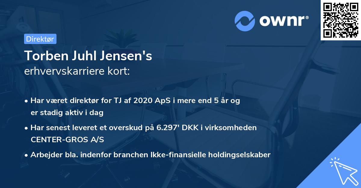 Torben Juhl Jensen's erhvervskarriere kort