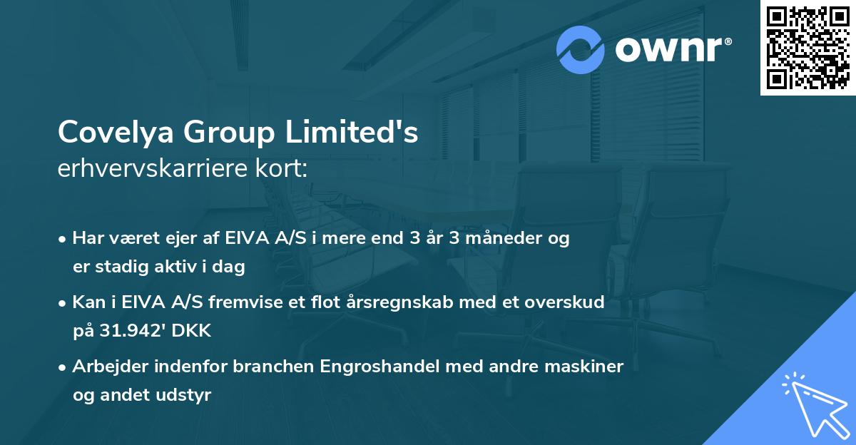 Covelya Group Limited's erhvervskarriere kort
