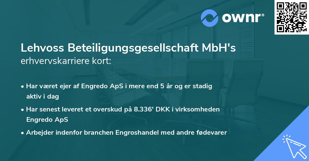 Lehvoss Beteiligungsgesellschaft MbH's erhvervskarriere kort