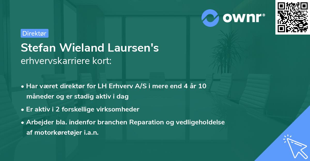 Stefan Wieland Laursen's erhvervskarriere kort