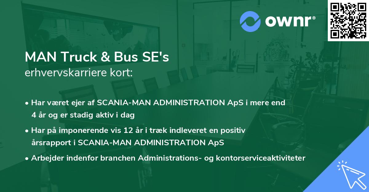 MAN Truck & Bus SE's erhvervskarriere kort