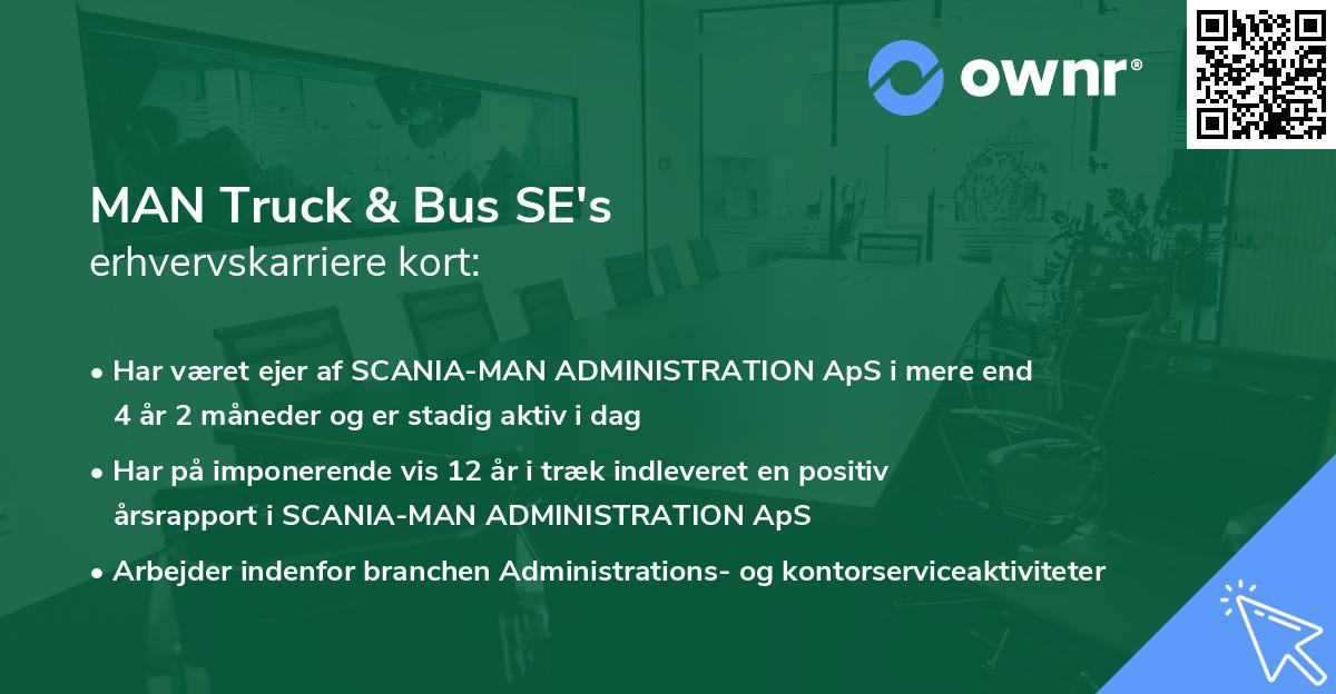 MAN Truck & Bus SE's erhvervskarriere kort