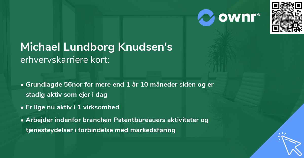 Michael Lundborg Knudsen's erhvervskarriere kort