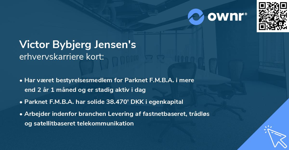 Victor Bybjerg Jensen's erhvervskarriere kort