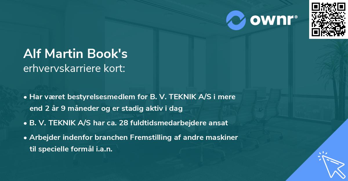 Alf Martin Book's erhvervskarriere kort