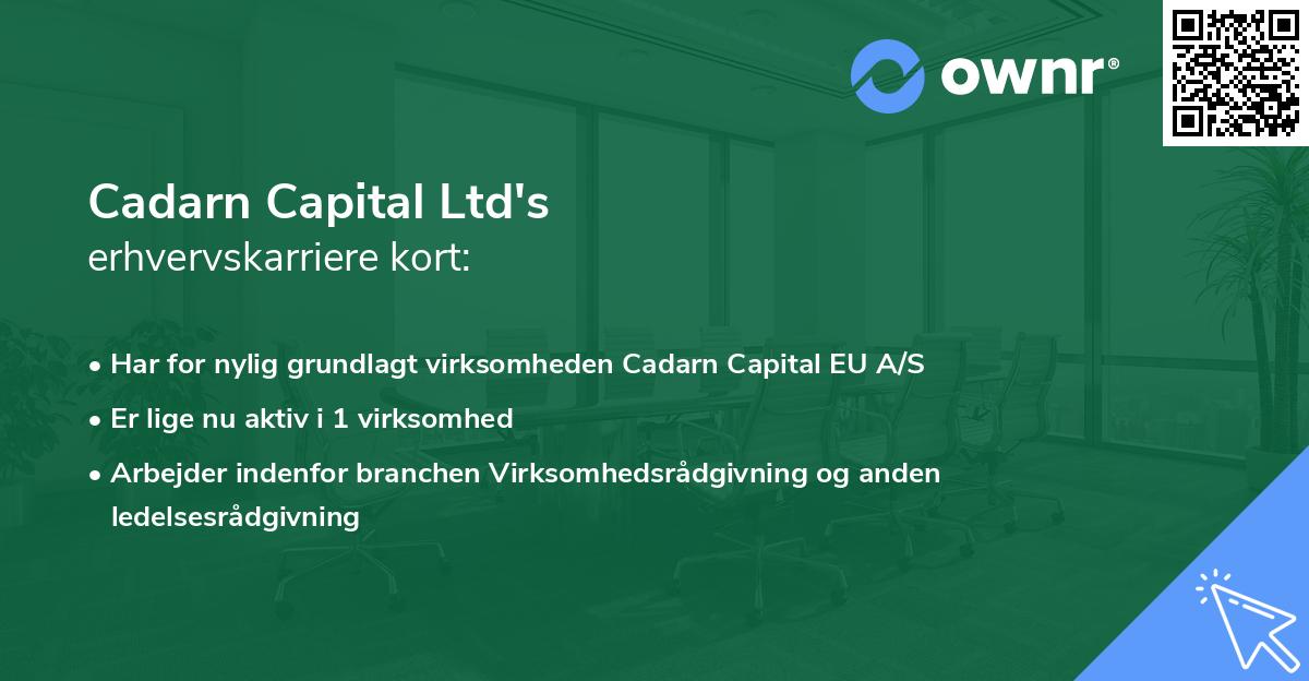 Cadarn Capital Ltd's erhvervskarriere kort