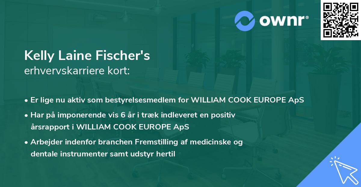 Kelly Laine Fischer's erhvervskarriere kort