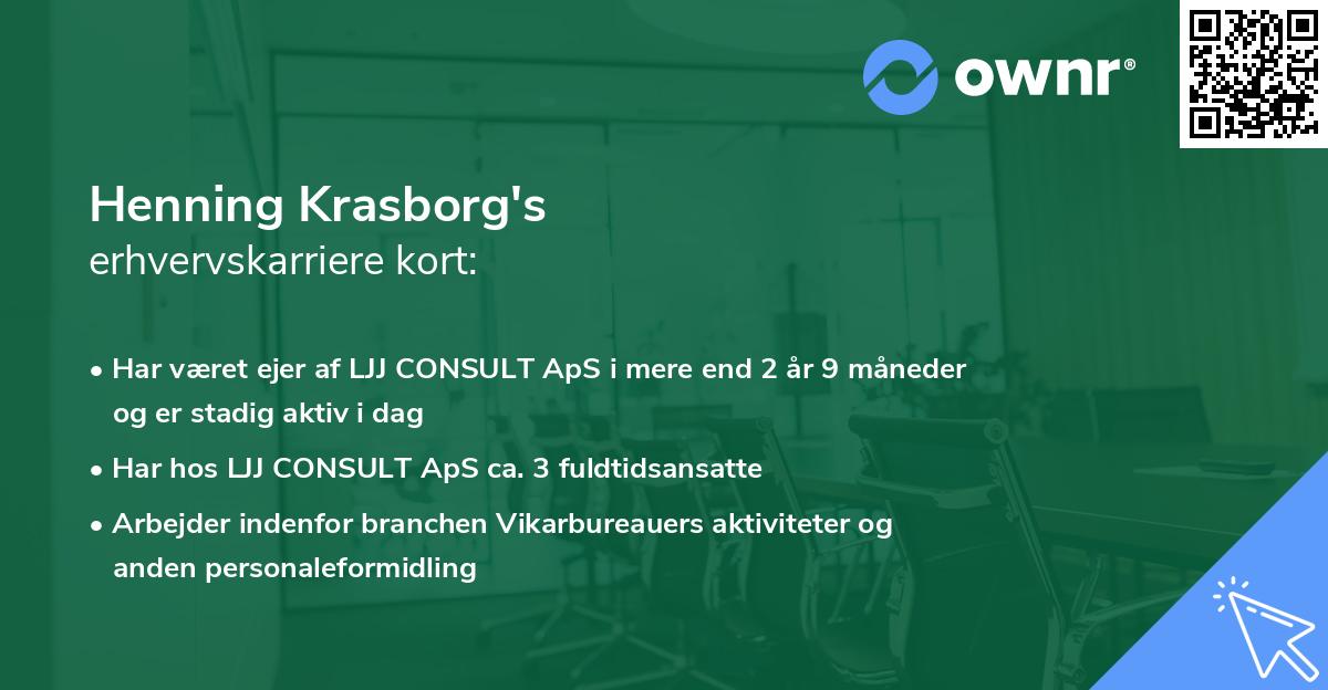 Henning Krasborg's erhvervskarriere kort