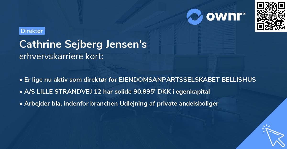 Cathrine Sejberg Jensen's erhvervskarriere kort