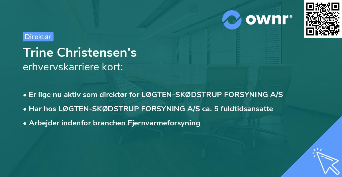 Trine Christensen's erhvervskarriere kort