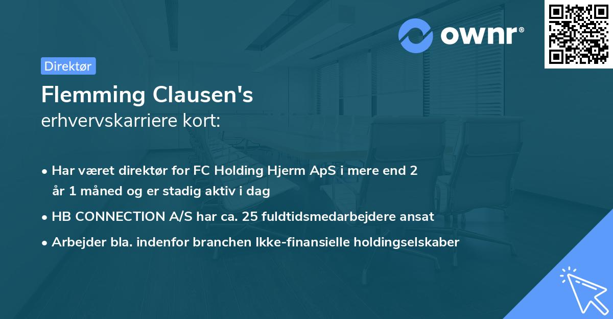 Flemming Clausen's erhvervskarriere kort