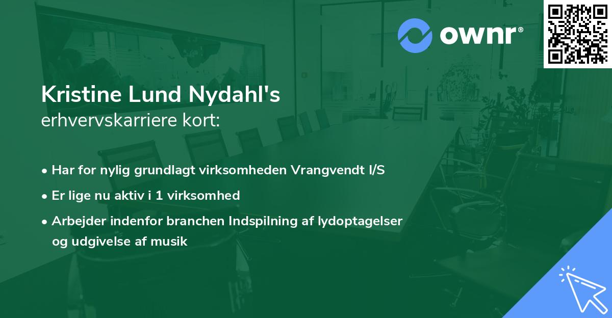 Kristine Lund Nydahl's erhvervskarriere kort