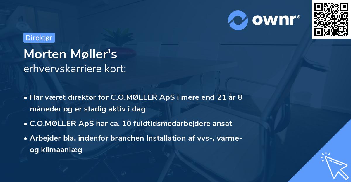 Morten Møller's erhvervskarriere kort