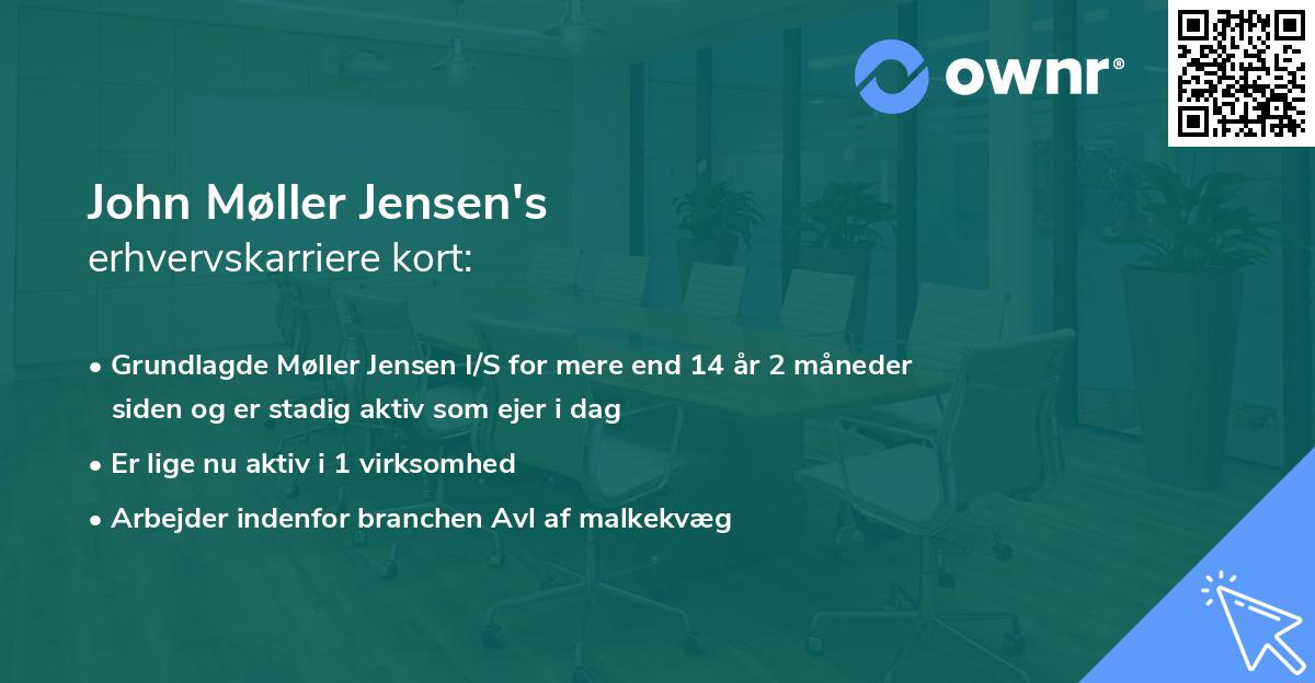 John Møller Jensen's erhvervskarriere kort