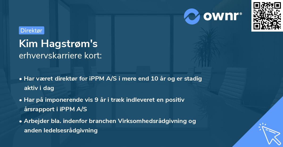 Kim Hagstrøm's erhvervskarriere kort