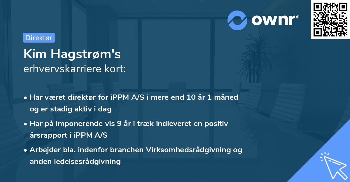 Kim Hagstrøm's erhvervskarriere kort