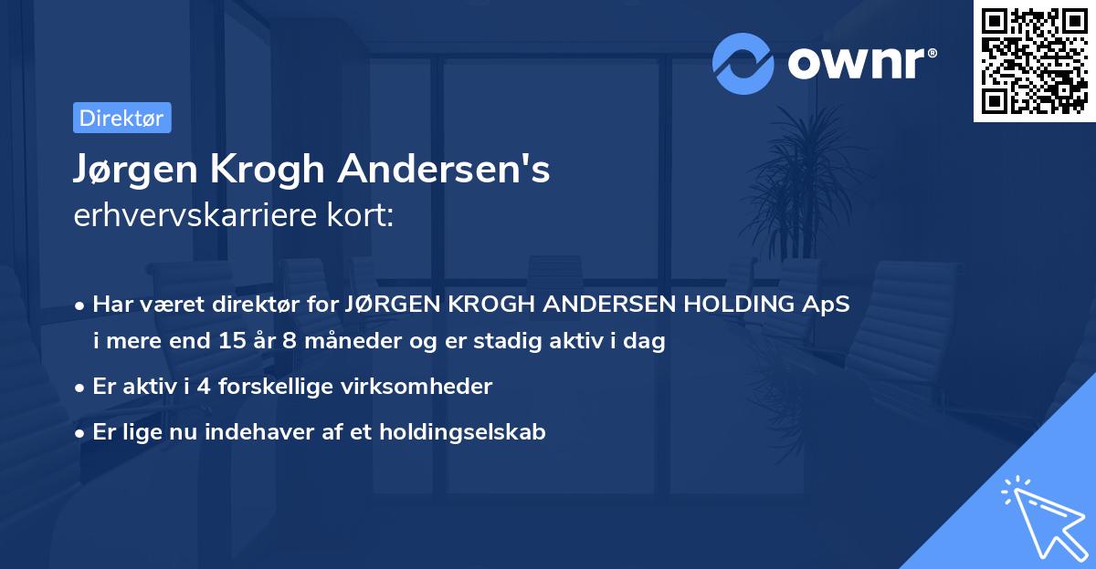 Jørgen Krogh Andersen's erhvervskarriere kort