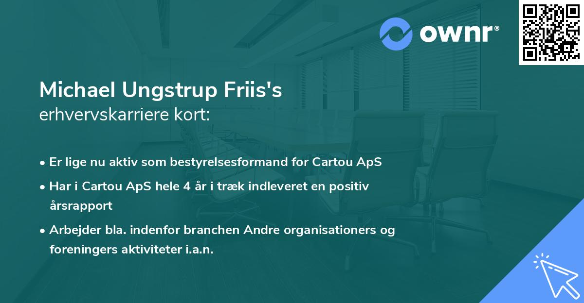 Michael Ungstrup Friis's erhvervskarriere kort