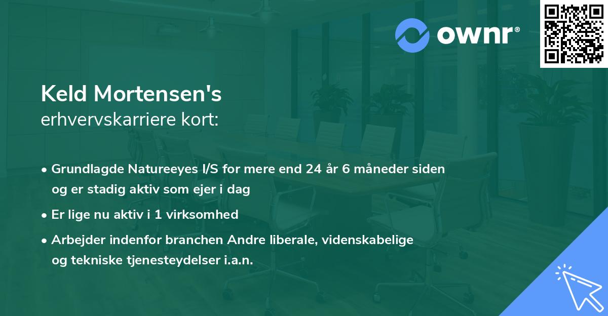 Keld Mortensen's erhvervskarriere kort