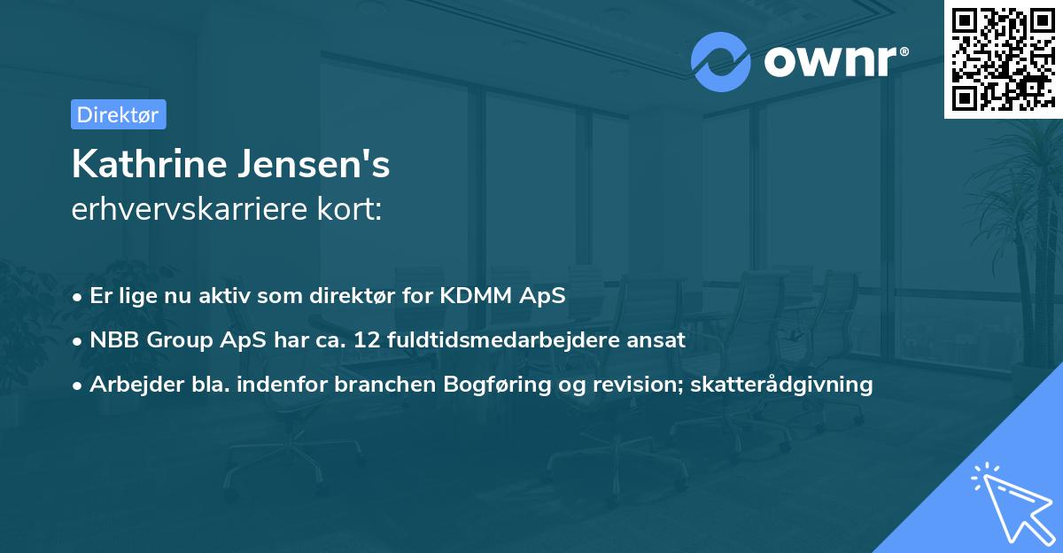 Kathrine Jensen's erhvervskarriere kort