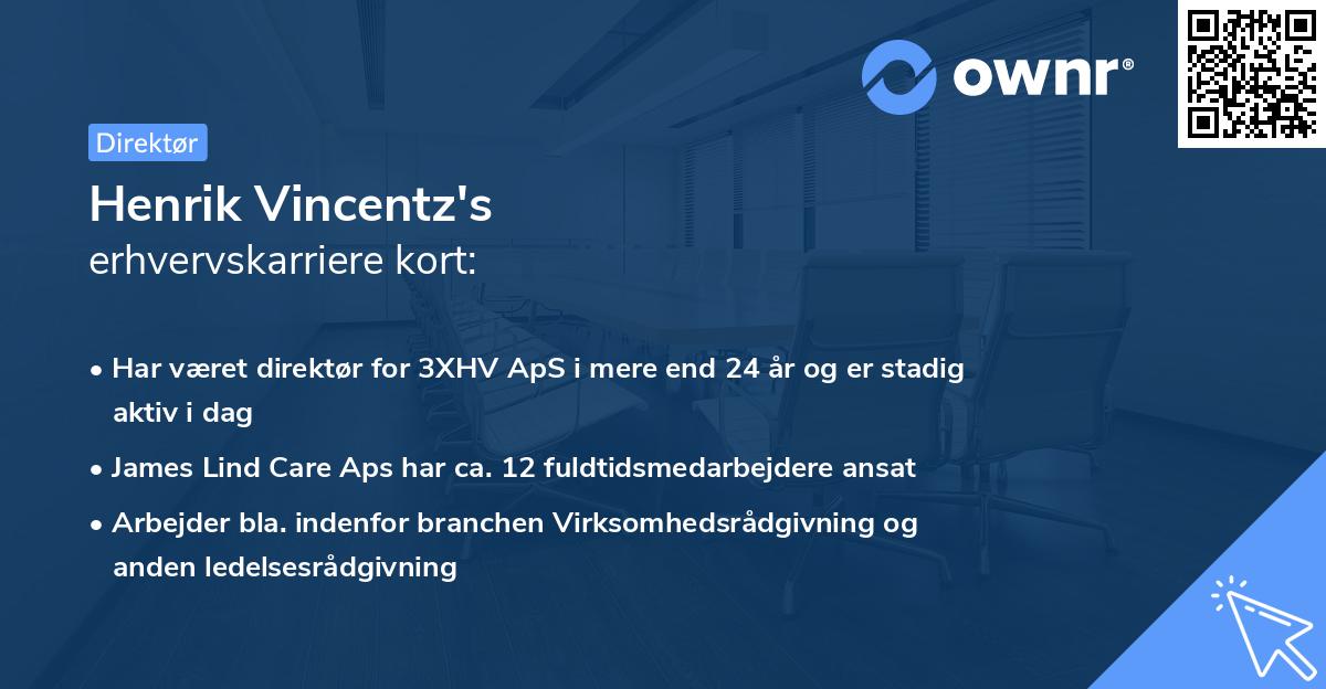 Henrik Vincentz's erhvervskarriere kort