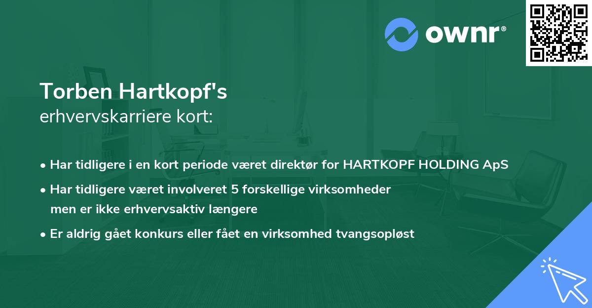 Torben Hartkopf's erhvervskarriere kort