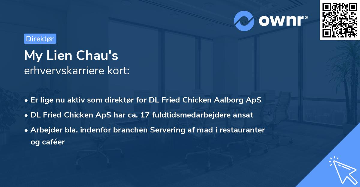 My Lien Chau's erhvervskarriere kort