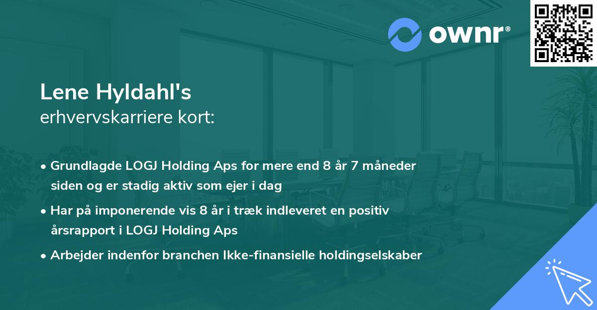 Lene Hyldahl's erhvervskarriere kort