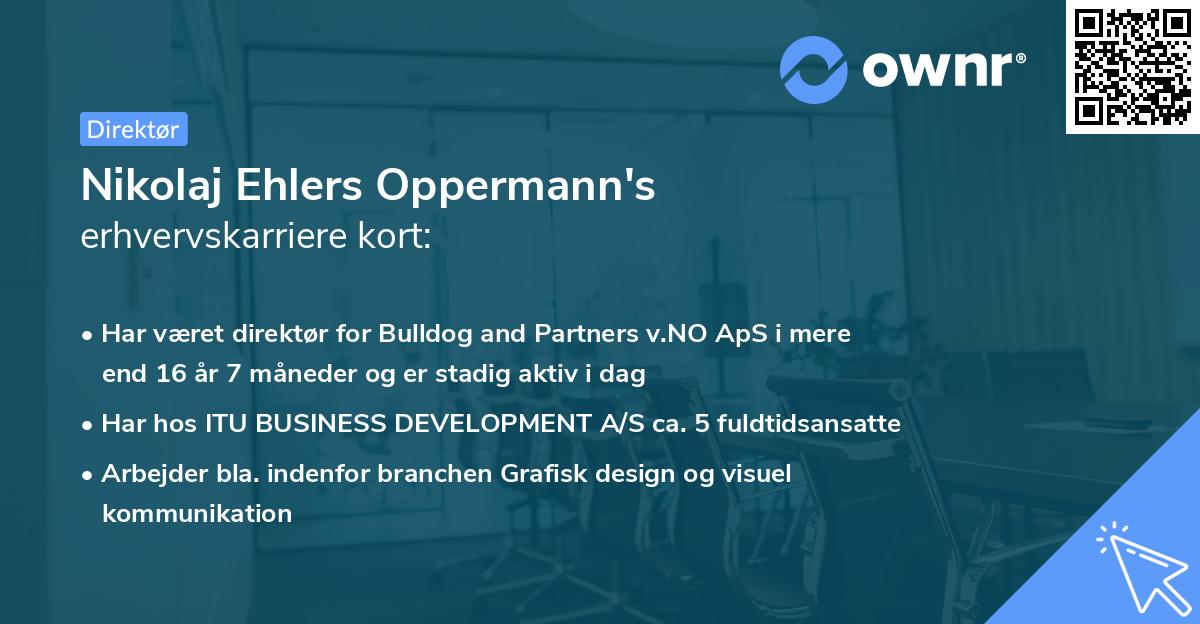 Nikolaj Ehlers Oppermann's erhvervskarriere kort