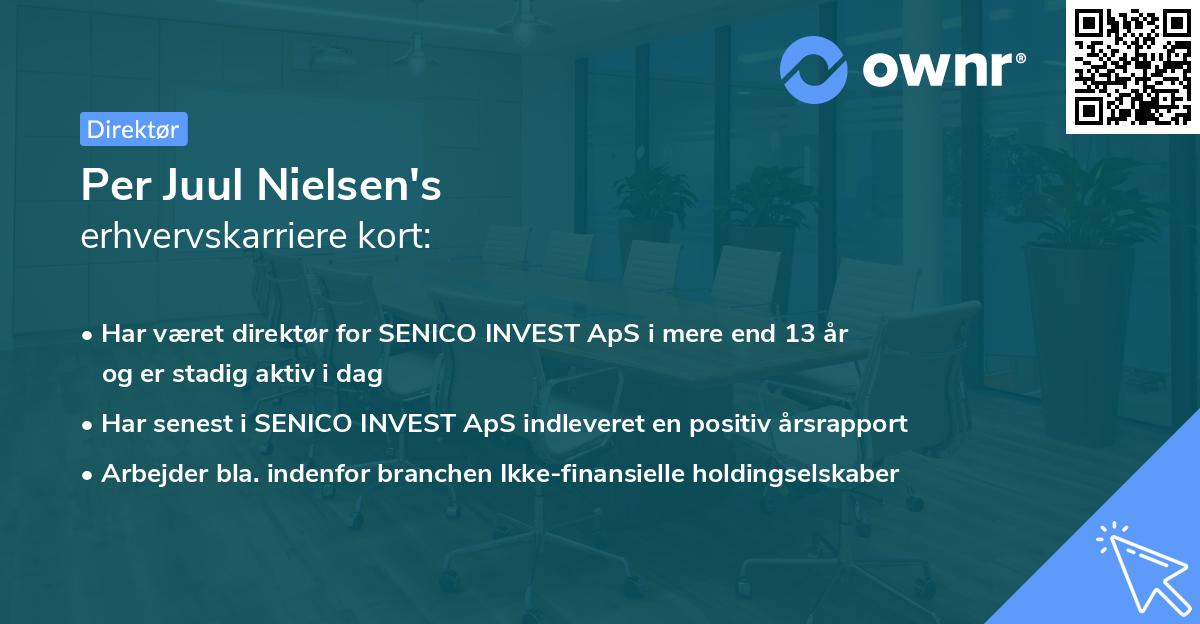 Per Juul Nielsen's erhvervskarriere kort