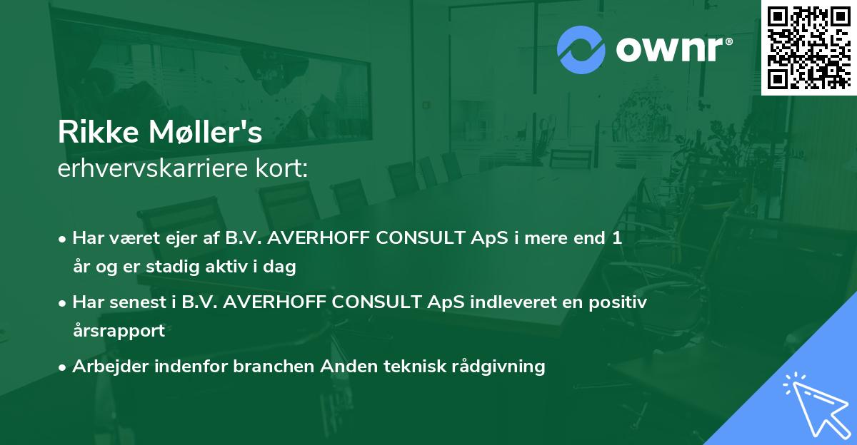 Rikke Møller's erhvervskarriere kort