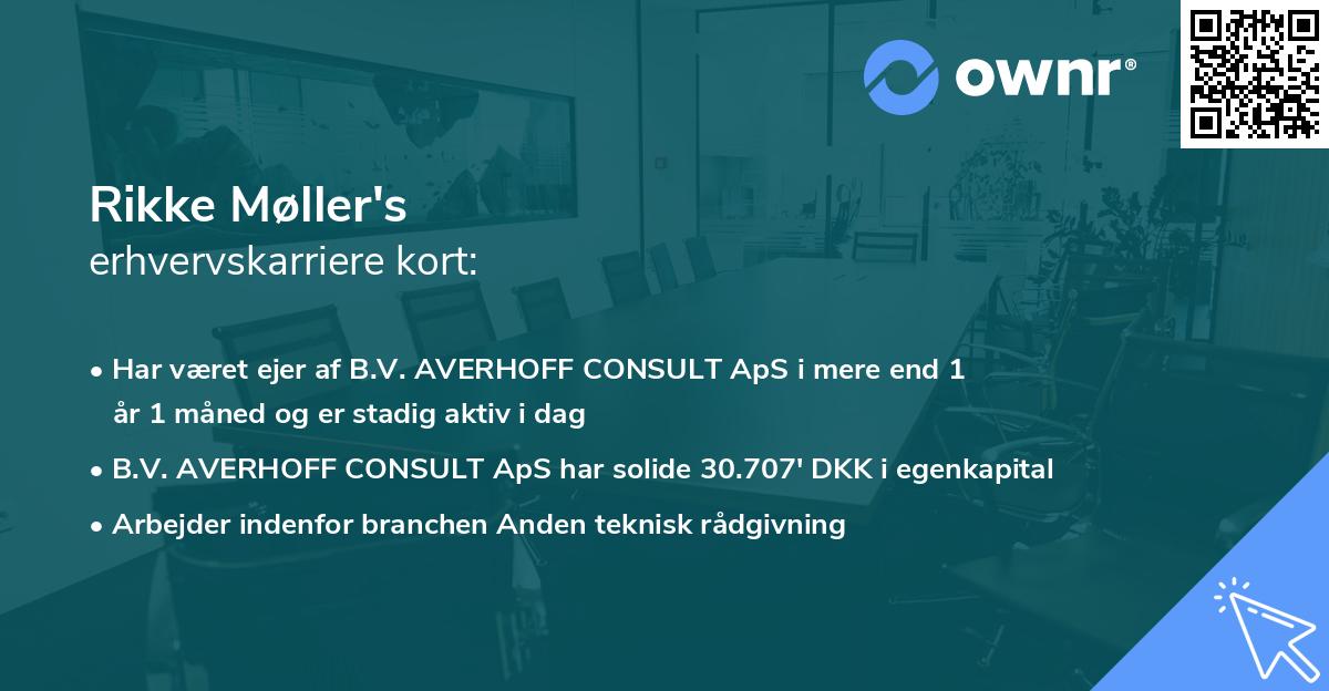 Rikke Møller's erhvervskarriere kort