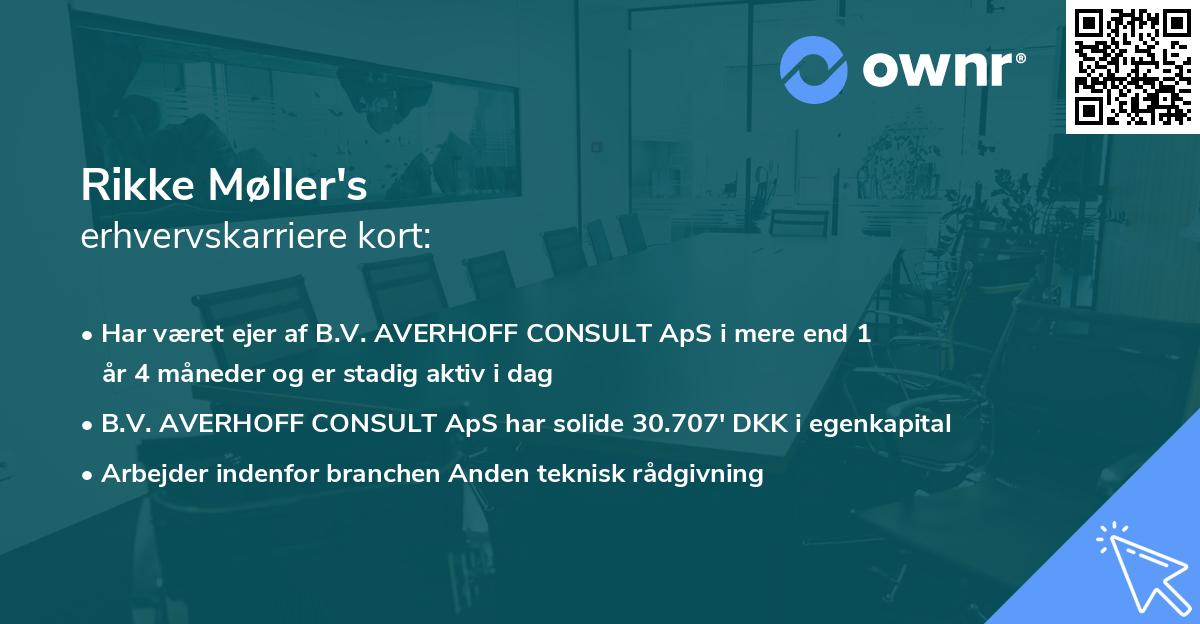 Rikke Møller's erhvervskarriere kort